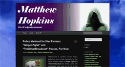 Desktop Screenshot of matthewhopkinsnews.com